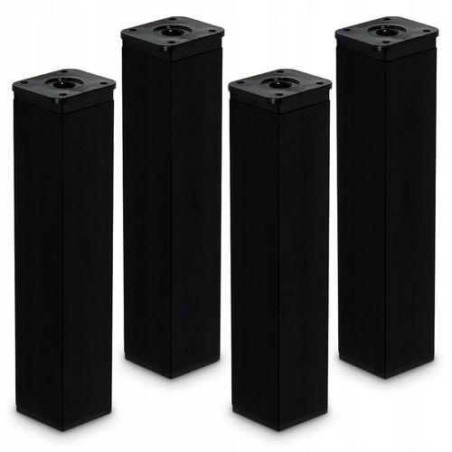 4x NOGA NÓŻKA MEBLOWA CZARNA NÓŻKA POD SZAFKĘ NÓŻKA DO MEBLI H20CM Z na Arena.pl