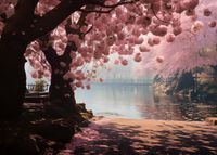 Plakat 70x50cm Spokój Sakury