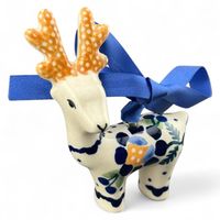 Zawieszka renifer Jasny dek. 00RU Ceramika Bolesławiec