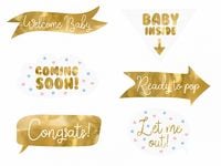 gadżety do zdjęć na baby shower/narodziny | knp28