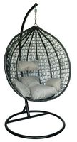 FOTEL WISZĄCY HUŚTAWKA KOSZ KOKON MAROCCO CZARNY