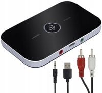 TRANSMITER BLUETOOTH ADAPTER ODBIORNIK + NADAJNIK AUDIO AUX JACK + KABLE