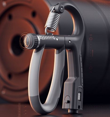 ŚCISKACZ DO ĆWICZENIA RĄK DŁONI GRIPPER 10-100 kg z regulacją i LICZNIKIEM na Arena.pl