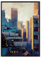 Plakat metropolis metropolia street art 61x91 cm w czarnej ramie