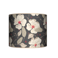 Abażur Walec - Kwiaty