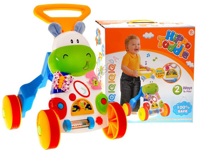 JKM ZA0909 Interaktywny Pchaczyk CHODZIK Hipopotam zdjęcie 1