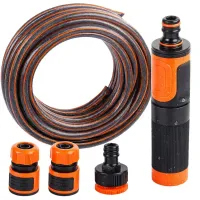 Wąż ogrodowy gumowy 1/2 30m 4 warstwy divo zbrojony + złączki pistolet