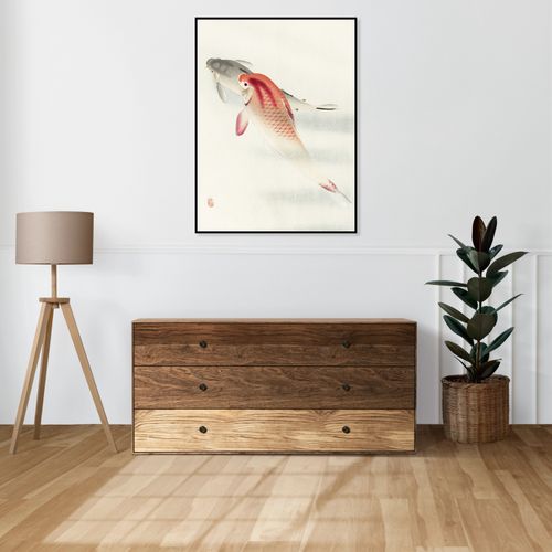 Plakat 40x50cm Two Carp, Koson Japoński Vintage do Salonu na Arena.pl