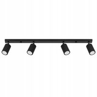 Plafon SOLLUX LIGHTING 6,5 x 81 cm czarny