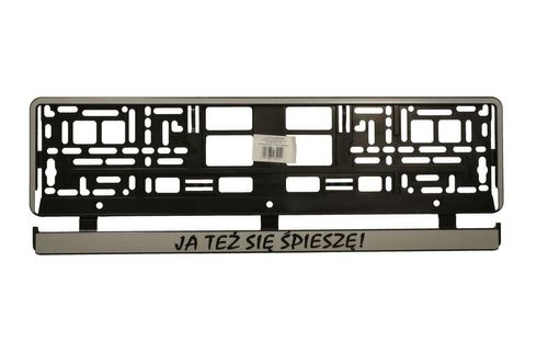 PODKŁADKA TABLICY DWUCZĘŚCIOWA /JA TEŻ SIĘ ŚPIESZĘ!/ REJESTRACYJNEJ na Arena.pl