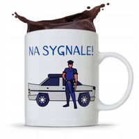 Kubek Dla Policjanta Policjantki Na Sygnale! Z Nadrukiem Ze Zdjęciem