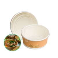 Papierowa miska sałatkowa 500 ml z pokrywką 50 szt.