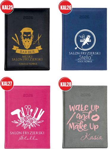 KALENDARZ A6 2026 TYGODNNIOWY terminarz z nadrukiem imieniem DLA BABCI na Arena.pl