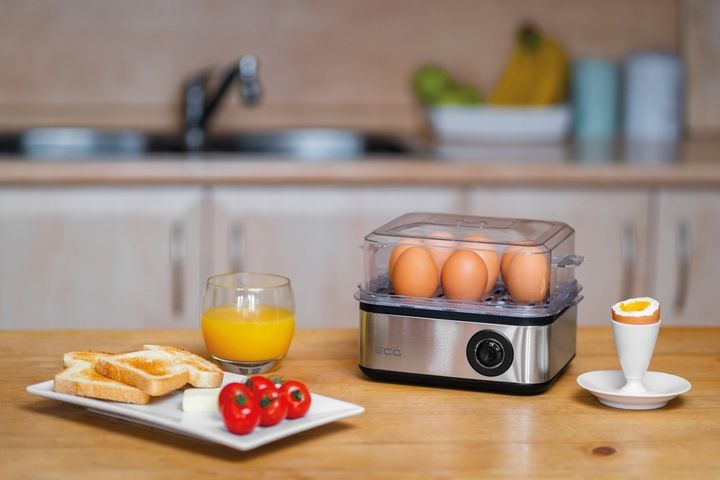 Jajowar ECG UV 5080 srebrny/szary 8 jajek gotowane, 4 jajka sadzone zdjęcie 4
