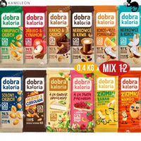 DOBRA KALORIA BATONIKI BATONY BATON BEZ CUKRU zestaw MIX SMAKÓW 12szt 414G