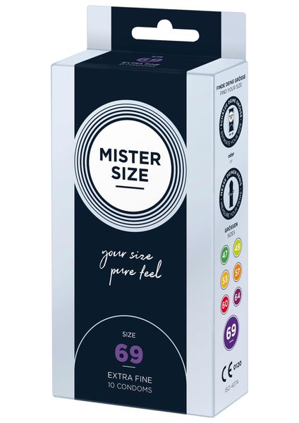 MISTER SIZE 69mm Condoms 10pcs Natural zdjęcie 1