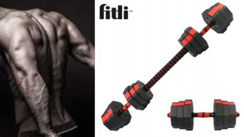 Hantle 2x10kg Bitumiczne Regulowane ZESTAW 20kg na Arena.pl