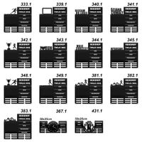Wieszak na medale i numery startowe 15 wzorów REKORDY BIEGOWE imię 2.4