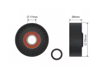ROLKA NAPINACZA PASKA WIELOROWKOWEGO SSANGYONG KORANDO 2010 2011 2012 2013