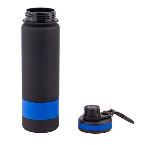Bidon Facile 900 ml, niebieski/czarny na Arena.pl
