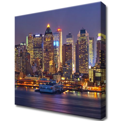 Obraz Na Płótnie 30X30 Manhattan At Night na Arena.pl