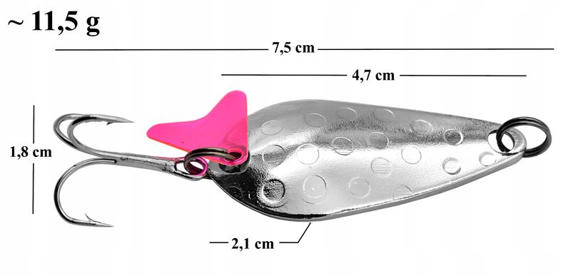 Błystka wahadłowa blacha wahadłówka 11,5g Szczupak zdjęcie 2