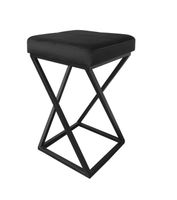 Hoker krzesło barowe ZOA LOFT podstawa czarna MG19