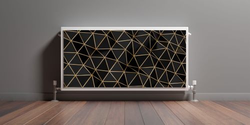 MAGNETYCZNA Mata Na Kaloryfer Trójkąty Abstrakcja Efekt 3D 90cm x 60cm na Arena.pl