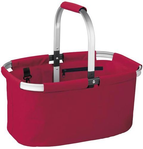 KOSZ KOSZYK SKŁADANY NA ZAKUPY PIKNIK CZERWONY na Arena.pl