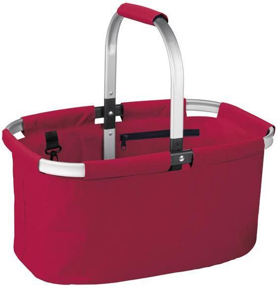 KOSZ KOSZYK SKŁADANY NA ZAKUPY PIKNIK CZERWONY zdjęcie 2