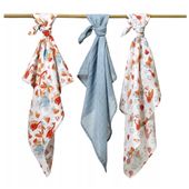 BABYONO Pieluszki muślinowe jeans 3 sztuki