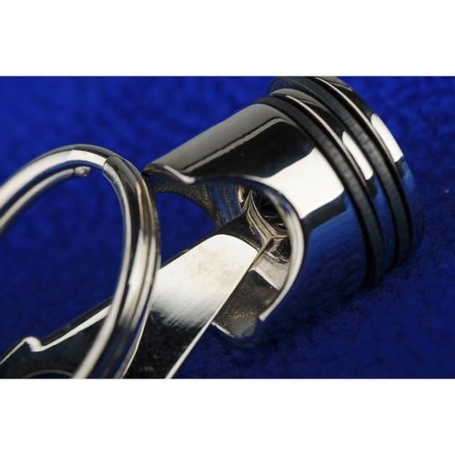 Brelok metalowy Piston, srebrny na Arena.pl