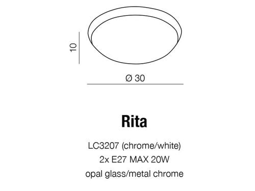 Kinkiet RITA LC3207 Azzardo +LED na Arena.pl