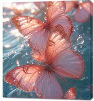 Obraz 90x100cm Świetliste Motyle