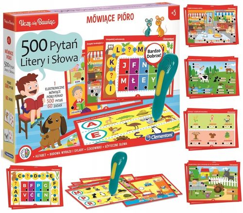 MÓWIĄCE PIÓRO 500 PYTAŃ LITERY I SŁOWA CLEMENTONI na Arena.pl