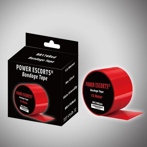 Bondage Tape 15 meter red zdjęcie 1