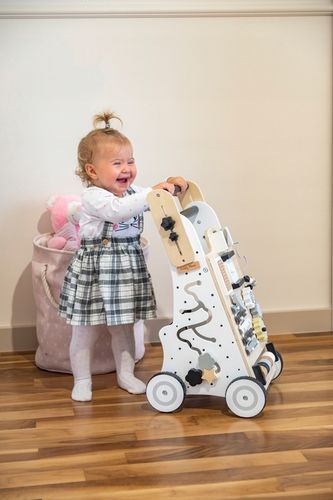 Drewniany chodzik interaktywny pchacz Dla Dzieci KiddyMoon WK-001 na Arena.pl