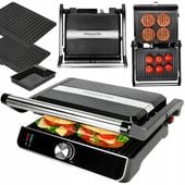 Grill Elektryczny Regulacja Temperatury Powłoka Non-Stick do Zmywarki