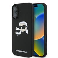 karl lagerfeld klhmp16sskchpplk iphone 16 6.1" czarny/black hardcase