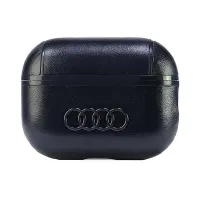 Etui Audi Leather Big Logo na AirPods Pro 2 - czarne