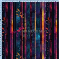 zapis-liściaste pasy- jersey wiskozowy 210g