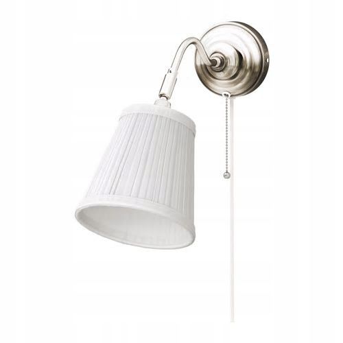 IKEA ARSTID lampa ścienna niklowano biały na Arena.pl