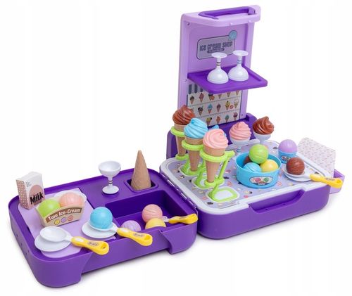 LODZIARNIA CUKIERNIA Zestaw w walizce 3w1 lody sklep kuchnia budka z lodami na Arena.pl