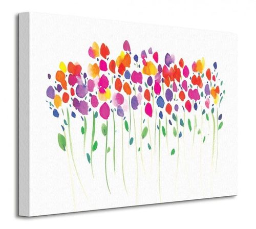 Vibrant Floral - Obraz na płótnie 40x30 cm na Arena.pl