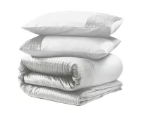 200x220 VELVET BAND biały mikrofibra kpl pościeli