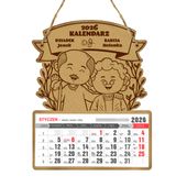 KALENDARZ 2026 na DZIEŃ BABCI I DZIADKA PREZENT GRAWER