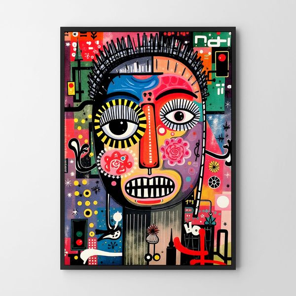 Plakat portret abstrakcja 50x70 cm zdjęcie 3