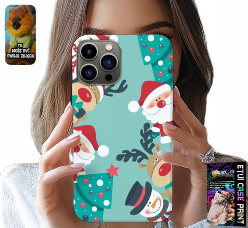 ETUI DO IPHONE 13 PRO - MIKOŁAJ, RENIFER BAŁWAN ŚWIĄTECZNE WZORY na Arena.pl