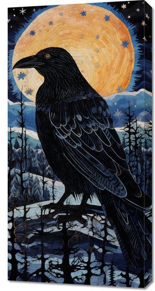 Obraz 50x100cm Kruczy Mąciciel zdjęcie 1