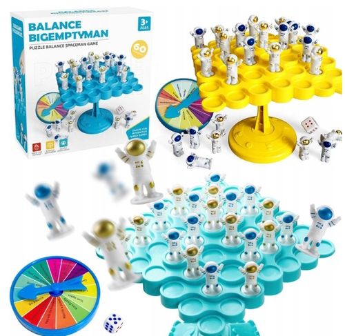 GRA ZRĘCZNOŚCIOWA BALANSUJĄCY ASTRONAUCI 60 Elementów Dla Dzieci i Rodziny na Arena.pl